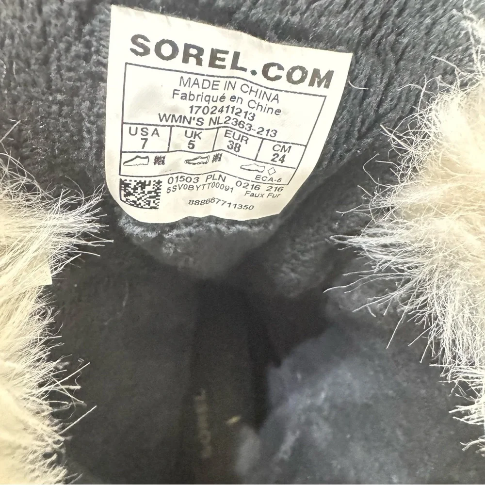 Sorel Cozy‎ Cate Winter Snow Boots in Peat Moss  Sz 7